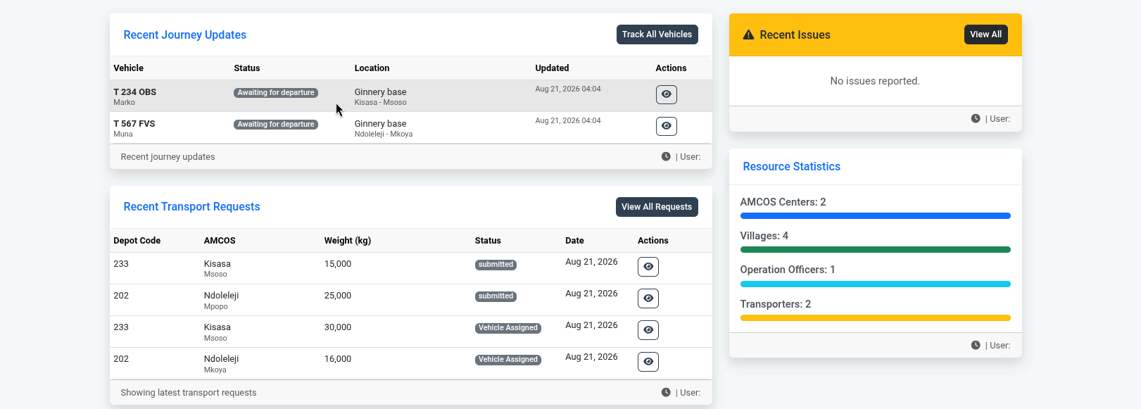 CDM System manager summary